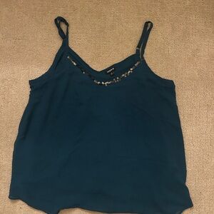 Torrid Teal Camisole with Beaded Detail
